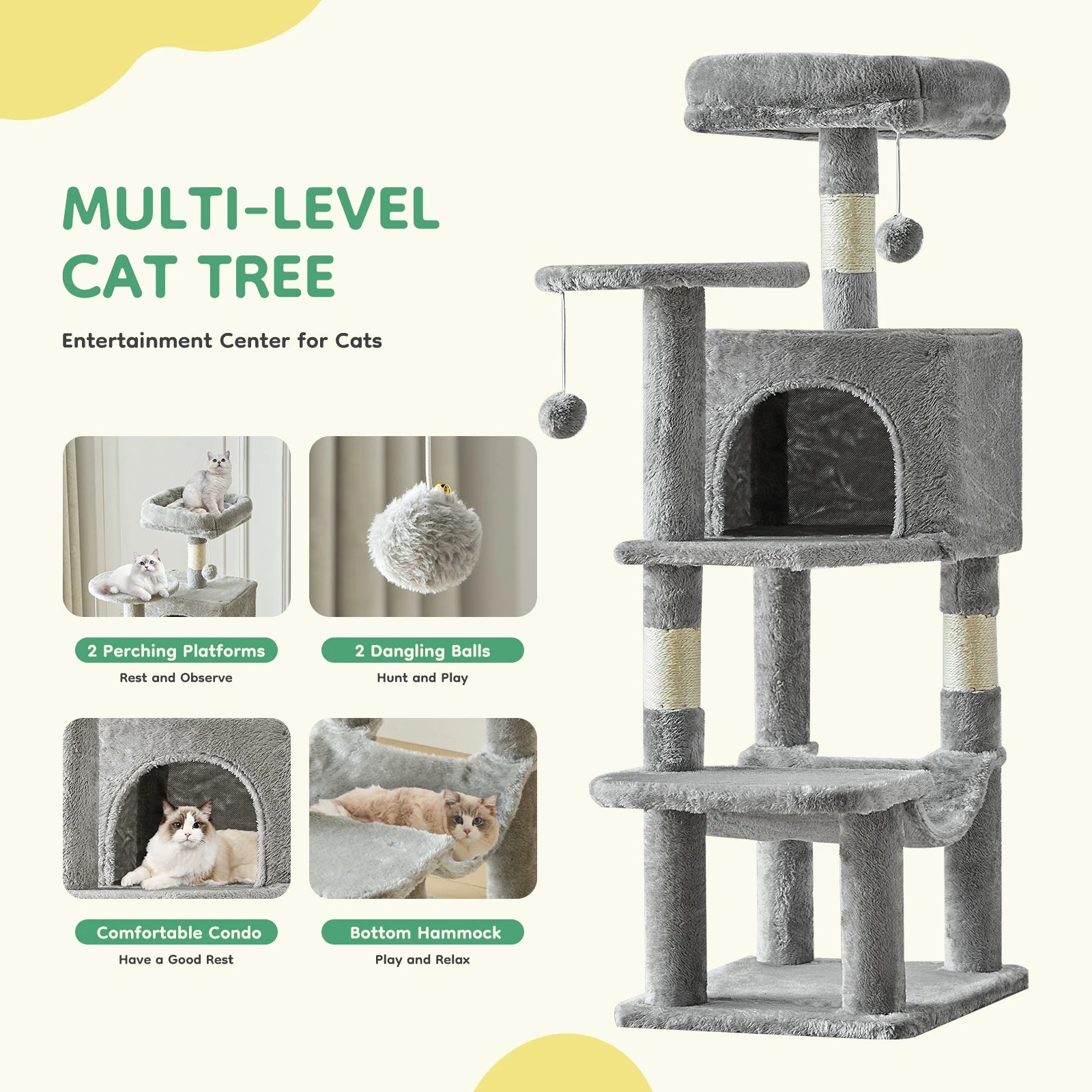 RoyalPaws™ Multi-Level Cat Tower